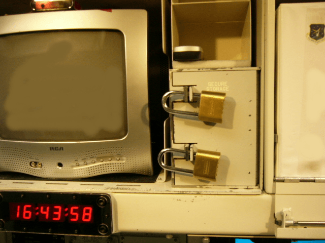 Secure safe containing the authentication codes and launch keys