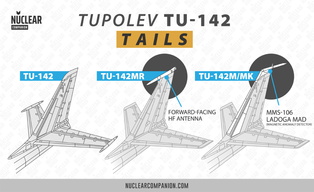 Tu-142 Tails comparison