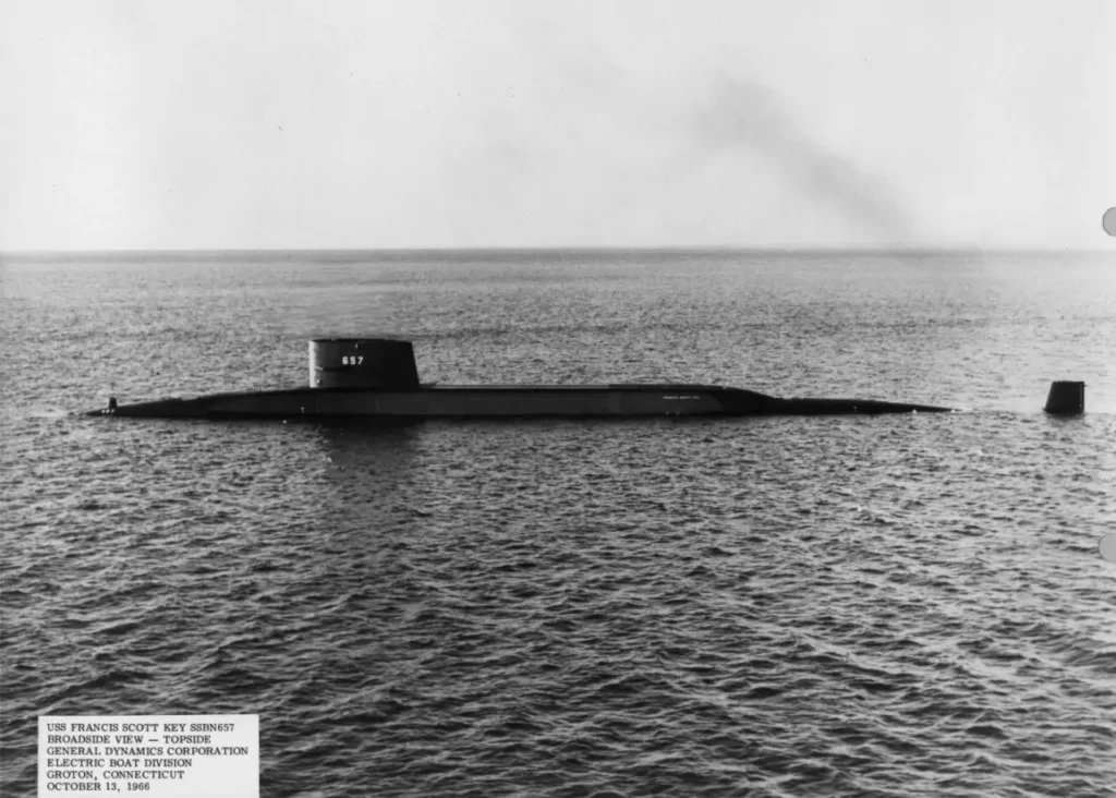 The USS FRANCIS SCOTT KEY (SSBN 657) was the twentieth submarine to be converted with POSEIDON C3 capabilities