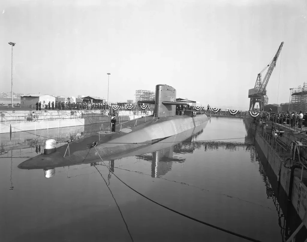 USS Kamehameha (SSBN-642) commissioning ceremony on diciembre 10, 1965